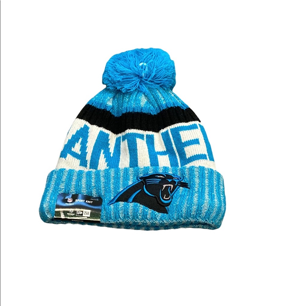 Carolina Panthers New Era Pom Beanie Hat Cap